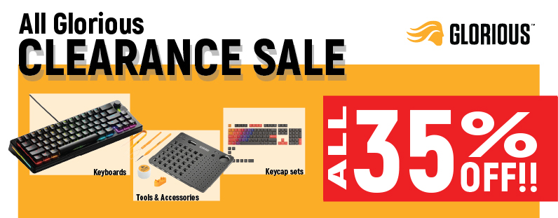 Glorious Gaming Keyboards Clearance Sale