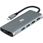 Adesso 9-in-1 USB-C Multi-Port Docking Station (TAA Compliant) - Expand your laptop's connection port with this USB Type-C multiport docking station. It has dual HDMI ports for transmit