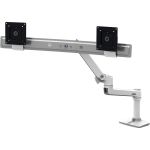 Ergotron Desk Mount for Monitor - Polished Aluminum - 2 Display(s) Supported - 25in Screen Support - 22 lb Load Capacity - 100 x 100  75 x 75