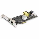 StarTech.com 2-Port 2.5Gbps PCI Express PoE Network Card  Dual Intel I225-V  PCIe 802.3af/at PoE+ Multi-Gigabit Ethernet NIC - 2-port 2.5Gbps PoE network card w/Intel I225V; 802.3af/at