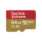 SanDisk SDSQXAH-064G-AN6MA Extreme 64GB MicroSDXCClass 10/UHS-I (U3) V30 170MB/s Read 80MB/s Write