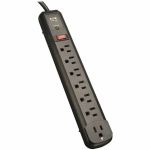 Eaton Tripp Lite Series Protect It! 7-Outlet Surge Protector  6 Right-Angle Outlets  4 ft. (1.22 m) Cord  1080 Joules  Diagnostic LED  Black Housing - 7 x NEMA 5-15R - 1800 VA - 1080 J