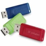 8GB Store 'n' Go&reg; USB Flash Drive - 3pk - Red  Green  Blue - 8GB - 3pk - Red  Green  Blue