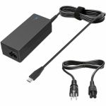 4XEM 65W USB-C Laptop Charger - 65 W - 3.93 ft Cable - 120 V AC  230 V AC Input - 5 V DC  9 V DC  12 V DC  15 V DC  20 V DC Output - 3.25 A - Black - 1 Box