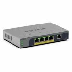 Netgear Business GS105EPP Ethernet Switch - 5 Ports - Manageable - Gigabit Ethernet - 10/100/1000Base-T - 3 Layer Supported - 4.50 W Power Consumption - 120 W PoE Budget - Twisted Pair