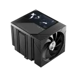 TRYX TURRIS 620 CPU Air Cooler Black 5.0in IPS Customizable Screen 280w TDP Reflow Soldering Dual Tower White CPU Cooler with  Display Powered by KANALI Rail-Mounted ROTA Intel LGA1851/1700 & AMD AM5