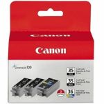 Canon CLI-36/PGi-35 Standard Yield Inkjet Ink Cartridge - Black  Color - 3 / Pack