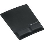 Fellowes&reg; MICROBAN&reg; Memory Form Mouse Pad with Wrist Support - Black (9181201) - 0.88&#728; x 8.25&#728; x 9.88&#728; Dimension - Black - Memory Foam - 1 Pack