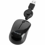 Targus Compact Laptop Mouse - Optical - USB - Black  Gray