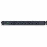 CyberPower PDU30BT8F8R Single Phase 100 - 125 VAC 30A Basic PDU - 16 Outlets  12 ft  NEMA L5-30P  Horizontal  1U  Lifetime Warranty