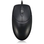 Adesso 3 Button Desktop Optical Scroll Mouse (PS/2) - Optical - Cable - Black - PS/2 - 1200 dpi - Scroll Wheel - 3 Button(s) - Symmetrical