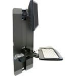 Ergotron StyleView Lift for Flat Panel Display  Keyboard  Mouse - Black - 24in Screen Support - 33 lb Load Capacity - 75 x 75  100 x 100 - VESA Mount Compatible - Steel