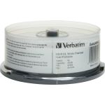 Verbatim BD-R DL 50GB 8X  White Label  DataLife+  White Thermal Hub Printable  Hard Coat  25PK Spindle - 25pk Spindle