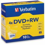 Verbatim 94839 DVD+RW 4.7GB 4X Branded Surface 10pk Jewel Case