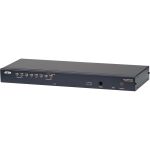 ATEN KH1508A KVM Extender - 8 Computer(s) - UXGA - 1600 x 1200 Maximum Video Resolution - 8 x Network (RJ-45) - 2 x PS/2 Port - 1 x VGA - 110 V AC  220 V AC Input Voltage - Rack-mountab