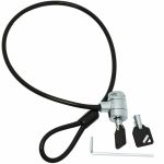 Ergotron K-Slot Lock Kit - 2 ft Cable - Patented T-bar/Key Lock - Carbon Steel - For Notebook  Monitor  Workstation  Desktop Computer  Thin Client