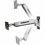 Ergotron Interactive Mounting Arm for TV  Display  Monitor - Polished Aluminum - Height Adjustable - 42in Screen Support - 25 lb Load Capacity - 100 x 100  75 x 75  200 x 100  200 x 200