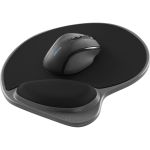Kensington Memory Foam Mouse Wrist Pillow - Black - 9.88in Height x 10in Width x 1in Depth - Black - Memory Foam - Skid Proof  Sweat Resistant  Dirt Resistant - 1