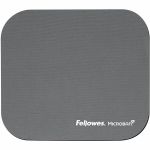 Fellowes Microban&reg; Mouse Pad - Graphite - 8in Height x 9in Width x 0.13in Depth - Graphite - Rubber - Wear Resistant  Tear Resistant  Scratch Resistant  Skid Proof - 1 Each