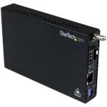 StarTech.com Gigabit Ethernet Fiber Media Converter with Open SFP Slot - Convert and extend a Gigabit Ethernet connection over fiber using the Gigabit SFP of your choice - Fiber to Ethe