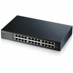 ZYXEL GS1900-24E 24-Port Gigabit Smart Managed Switch (Compact Design) | Fanless - 24 Ports - Gigabit Ethernet - Manageable - Layer 2 Supported - Desktop  Rack-mountable - Fanless - Lif