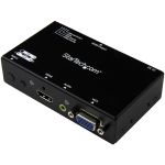 StarTech.com 2x1 HDMI + VGA to HDMI Converter Switch w/ Automatic and Priority Switching &acirc;&euro;in 1080p - Share an HDMI display/projector between a VGA and HDMI audio/video sourc