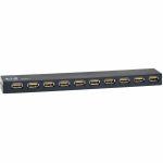 Eaton Tripp Lite Series 10-Port USB 2.0 Hub  Black - USB - External - 10 USB Port(s) - 10 USB 2.0 Port(s)