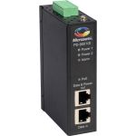 Microchip 1-Port Industrial PoE Midspan  30 W - 20 - 60 V DC input - 55 V DC output - 1 x 10/100/1000Base-T input port - 1 x 10/100/1000Base-T output port - 30 W - DIN Rail/Wall Mountab