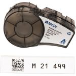 Brady M21-750-499 6-pack 16' Length 0.75in Width B-499 Nylon Cloth Black On White Label for BMP21 ID PAL and LABPAL Printers