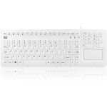 Adesso SlimTouch 270 - Antimicrobial Waterproof Touchpad Keyboard - Cable Connectivity - USB Interface - 104 Key(s) - English (US) - QWERTY Layout - Computer - TouchPad - Membrane Keysw