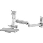 Amer Mounting Arm for Monitor  Keyboard  Mouse - TAA Compliant - 1 Display(s) Supported - 24in Screen Support - 23.15 lb Load Capacity - 75 x 75  100 x 100