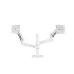 Ergotron Mounting Arm for Monitor - White - 2 Display(s) Supported - 24in Screen Support - 40 lb Load Capacity - 100 x 100  75 x 75