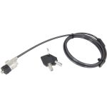 Urban Factory Security Cable - 1 Key Lock - 4.92 ft Cable - Keyed Lock - Galvanized Steel  Polyvinyl Chloride (PVC)  Zinc Alloy