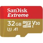 SanDisk SDSQXVF-032G Extreme 32GB microSDHCUHS-I Card with Adapter