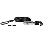 Rocstor Rocbolt Portable Security Cable With Key Lock and (2) Keys - 6 ft Cable - Portable - Keyed Lock - Galvanized Steel  Nickel  Zinc Alloy - For Notebook  Desktop Computer  Docking