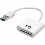 Eaton Tripp Lite Series USB 3.2 Gen 1 SuperSpeed SD/Micro SD Memory Card Media Reader with Built-In Cable  6-in. (15.24 cm) - SD  SDHC  SDXC  microSD  Dual-Voltage MultimediaCard (MMC)