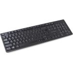 Kensington Pro Fit Low-Profile Wireless Keyboard - Wireless Connectivity - RF - USB Interface - QWERTY Layout - Computer - PC  Windows - Membrane Keyswitch - Black