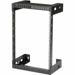 StarTech RK15WALLO 2-Post 15U Heavy-Duty Wall-Mount Network Rack 19in Open Frame Server Rack for Computer Equipment Wall Mount