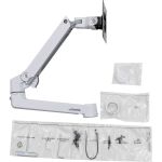 Ergotron Mounting Arm for Monitor - White - 1 Display(s) Supported - 25 lb Load Capacity - 75 x 75  100 x 100
