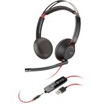 Plantronics Blackwire C5220 Headset - Stereo - USB Type A - Wired - 20 Hz to 20 kHz - Over-the-head - Binaural - Supra-aural - Noise Cancelling Microphone