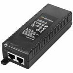 Microchip PD-9001GR PoE Injector with power cord - 120 V AC  230 V AC Input - 55 V DC Output - 1 x 10/100/1000Base-T Input Port(s) - 1 x 10/100/1000Base-T Output Port(s) - 30 W