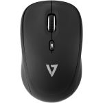 V7 MW100-1N -Button Wireless Optical Mouse with Adjustable DPI - Black - Optical - Wireless - Radio Frequency - 2.40 GHz - Black -