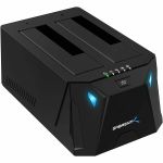 Sabrent Drive Dock SATA/600 - USB 3.0 Host Interface External - Black - 1 x HDD Supported - 20 TB Total HDD Capacity Supported - 1 x SSD Supported - 2 x Total Bay - 1 x 3.5in Bay - 1 x