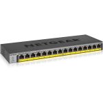 Netgear GS116LP-100NAS 16-Port 76W PoE/PoE16 x Gigabit Ethernet Network - Twisted Pair - 2 Layer SupportedWall Mountable Rack-mountable Desktop