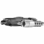 Targus DEFCON Compact Serialized Combo Cable Lock - 25 Pack - 6.50 ft Cable - Combination Lock - Black - Galvanized Steel - For Tablet  Notebook