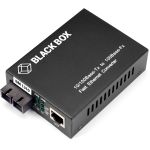 Black Box Pure Networking Fast Ethernet (100-Mbps) Media Converter - 1 x Network (RJ-45) - 1 x SC Ports - DuplexSC Port - Single-mode - 1310 nm Fiber - Fast Ethernet - 10/100Base-TX  10