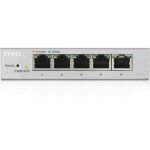 Zyxel 5-Port Gigabit Ethernet Web Managed Switch | VLAN Support | Sturdy Metal Case | Desktop or Wall-Mount | Fanless |Lifetime Warranty | QoS | Ethernet Splitter | GS1200-5 - 5 Ports -
