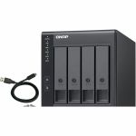 QNAP TR-004-US 4-Bay USB 3.0 RAID Expansion Enclosure Supports RAID 0 1 5 10 and JBOD USB 3.0 Type-C Port