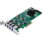 SIIG 4-Port USB 3.0 PCIe Card with 4 Dedicated 5Gbps Channels (USB 3.2 Gen 1) - Quad Core 20Gbps - UASP - SATA Power - Low Profile PCIe Adapter Card - Add four USB 3.0 (Gen 2 Gen 1) por