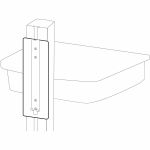 Ergotron LiFeKinnex Mounting Track for Cart  Battery  Dock - 25 lb Load Capacity